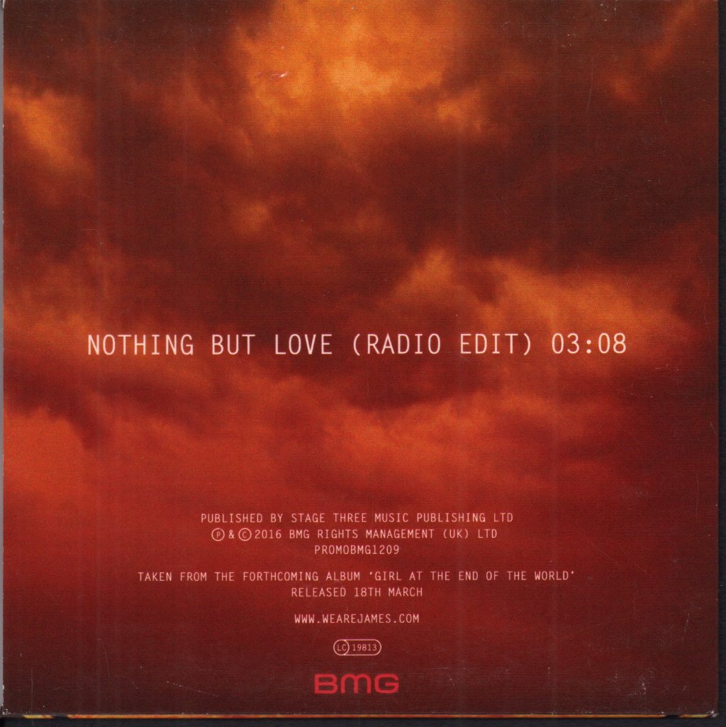 James - Nothing But Love - Cdr