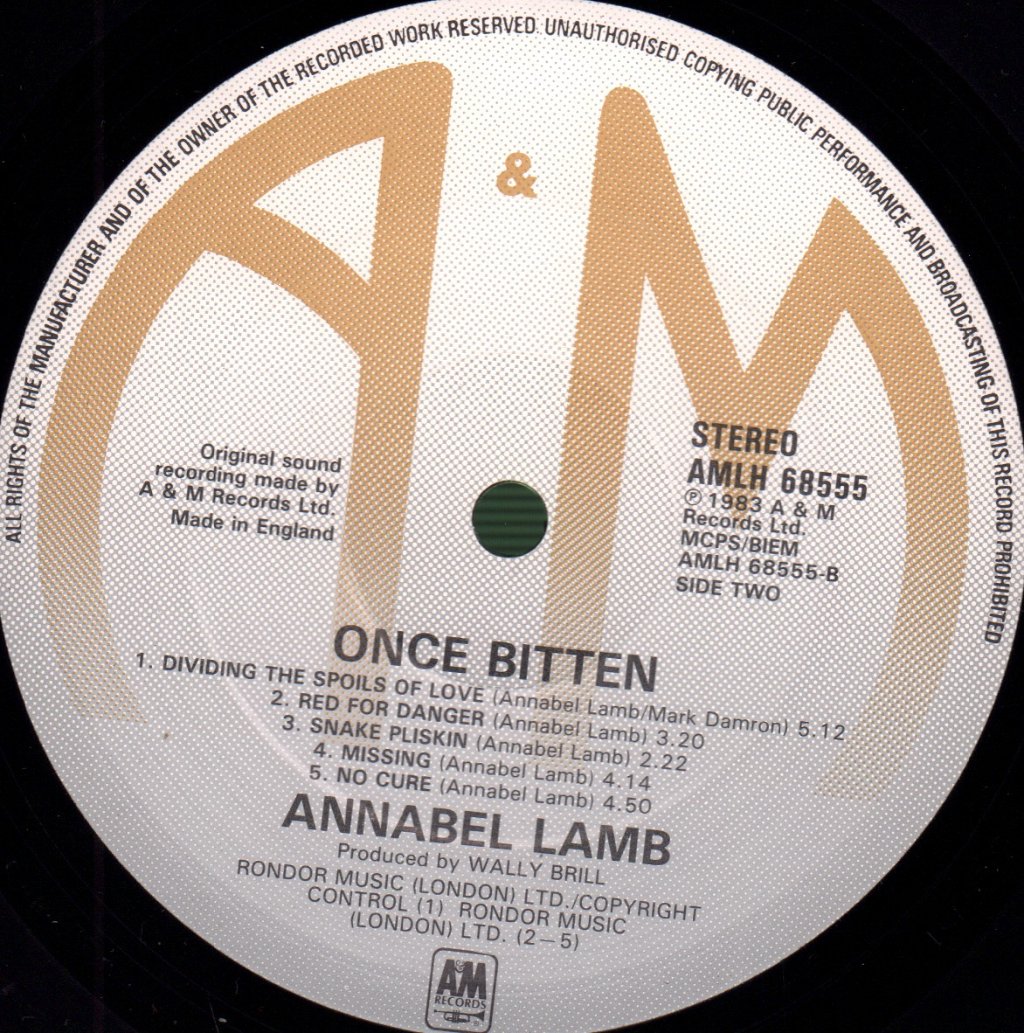 Annabel Lamb - Once Bitten - Lp