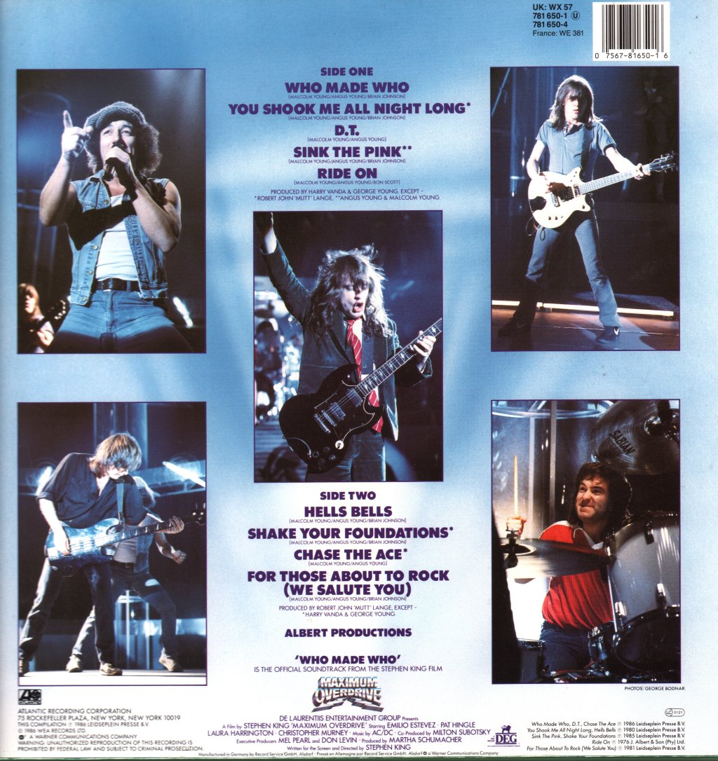 AC/DC - Who Made Who - Lp