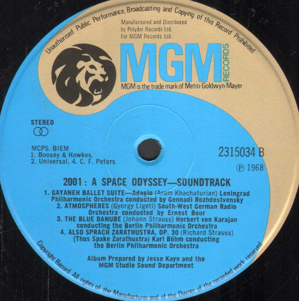 2001 A Space Odyssey - Soundtrack - Lp