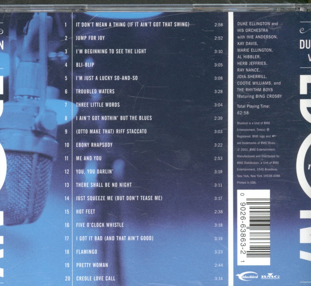 Duke Ellington And His Orchestra - Ebony Rhapsody: The Great Duke Ellington Vocalists - Cd