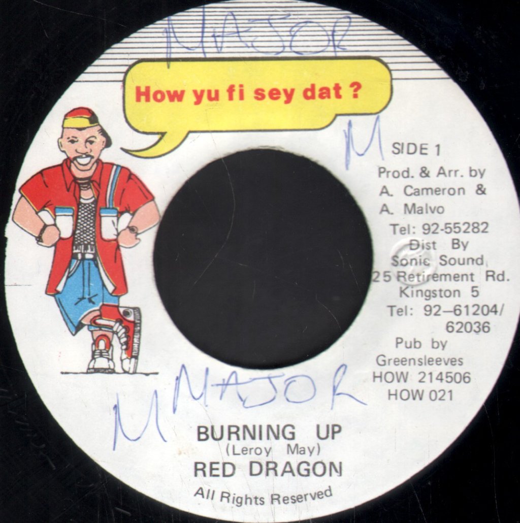Red Dragon - Burning Up - 7 Inch