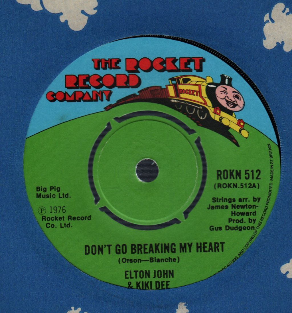 Elton John And Kiki Dee - Don't Go Breaking My Heart - 7 Inch