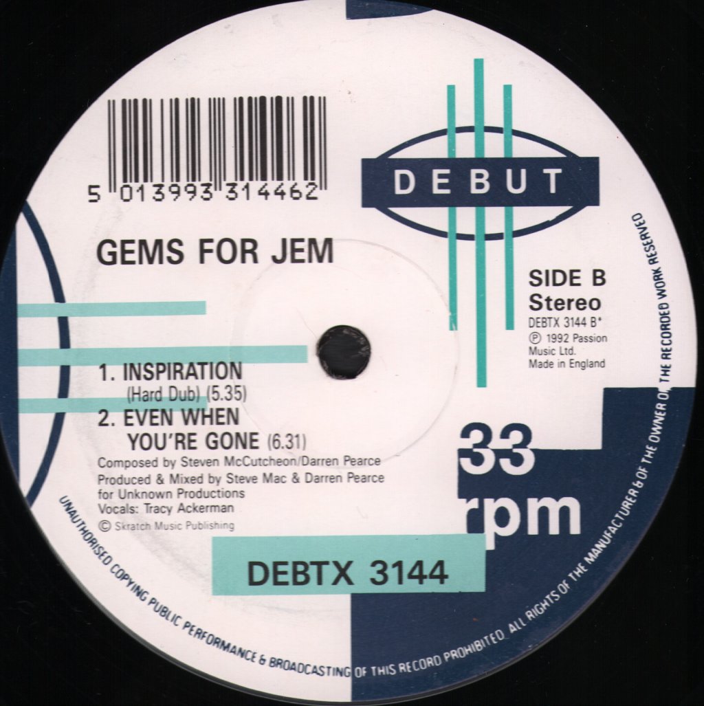 Gems For Jem - Inspiration - 12 Inch