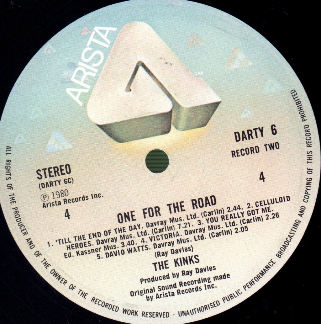 Kinks - One For The Road - Double Lp
