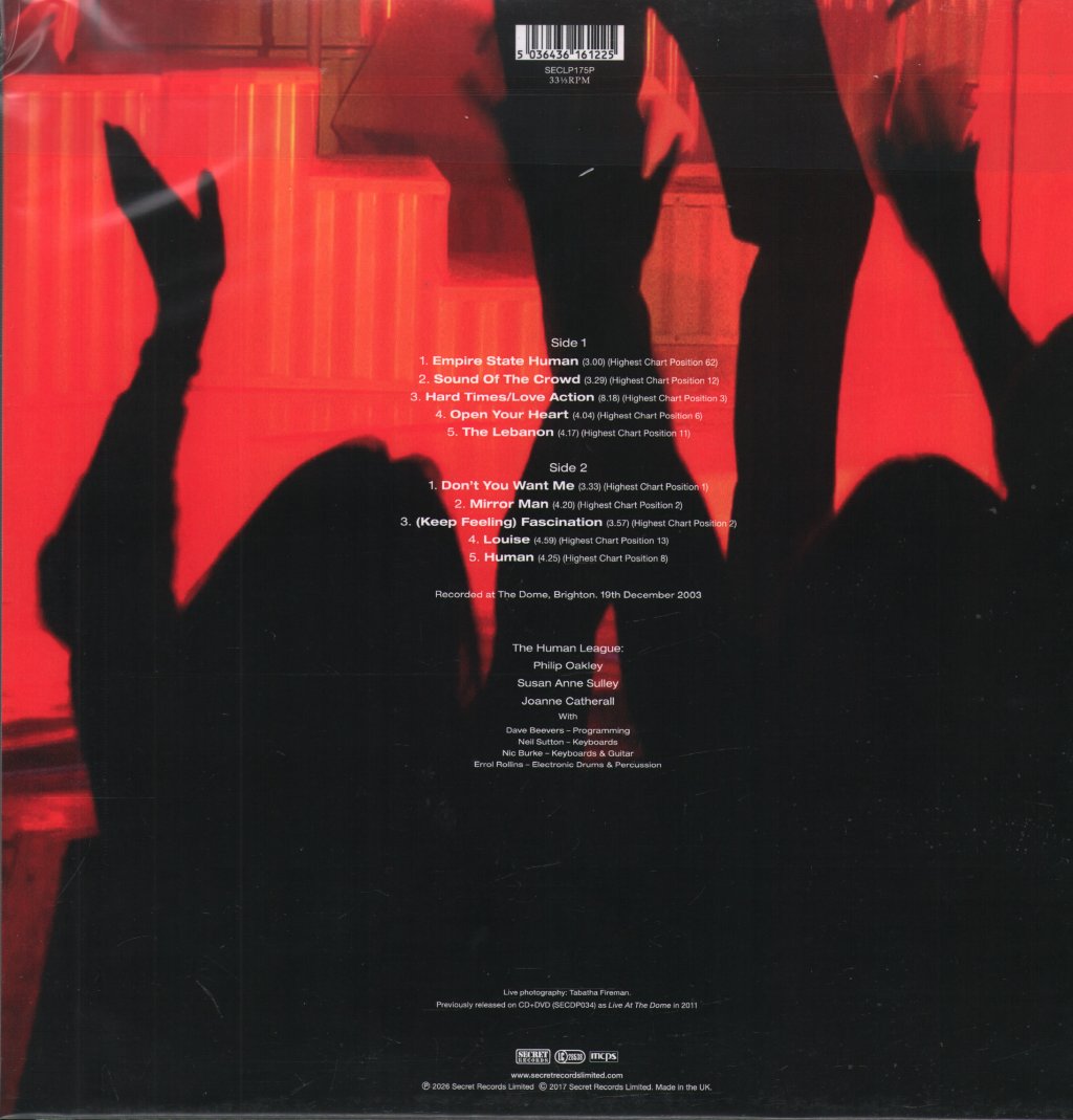 Human League - The Sound of the Crowd: Greatest Hits Live In Concert - Lp