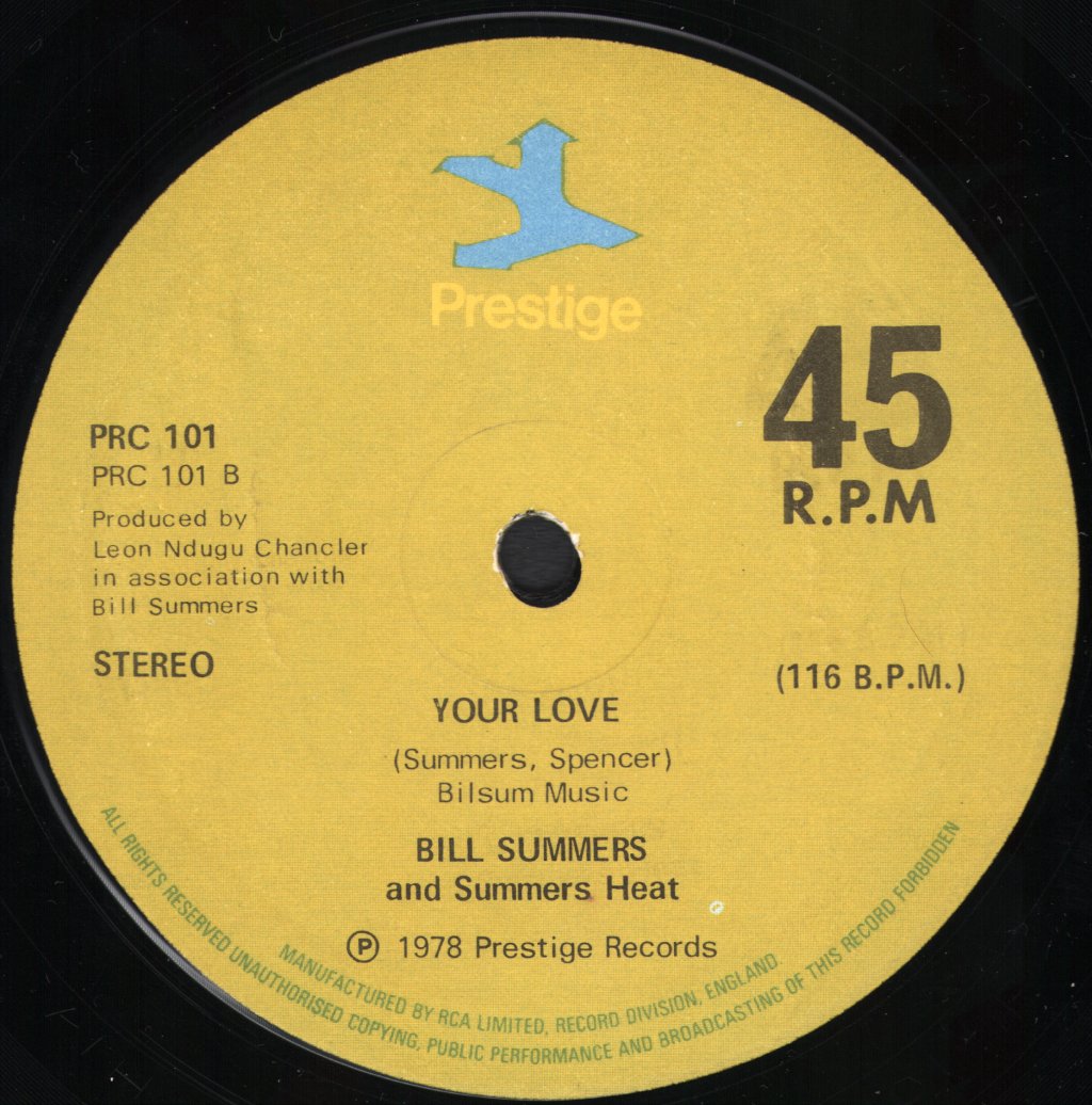Bill Summers And Summers Heat - Straight To The Bank - 12 Inch