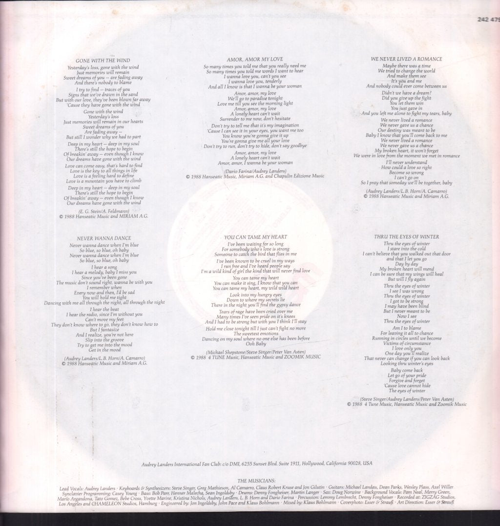 Audrey Landers - Secrets - Lp