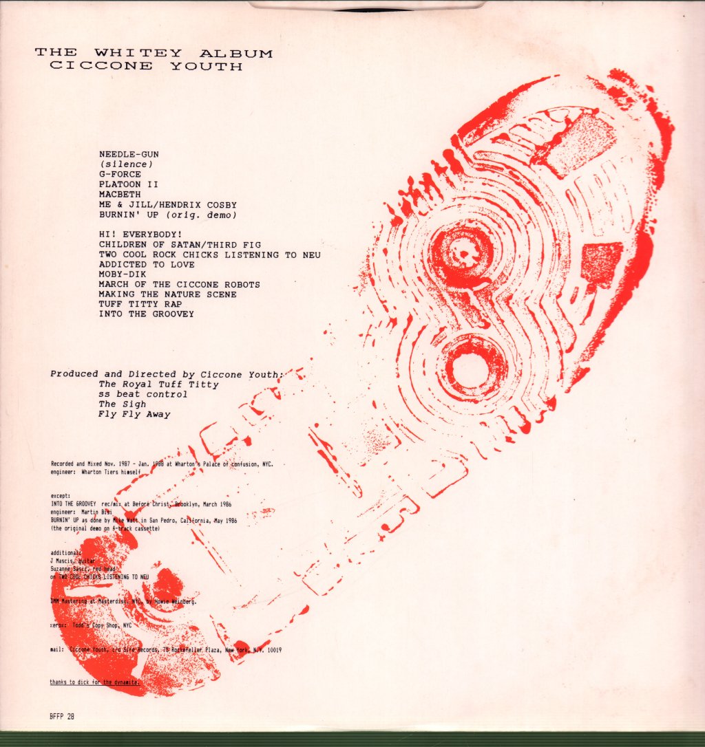 Ciccone Youth - Whitey Album - Lp