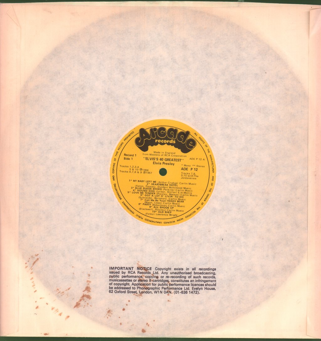 Elvis Presley - 40 Greatest - Double Lp