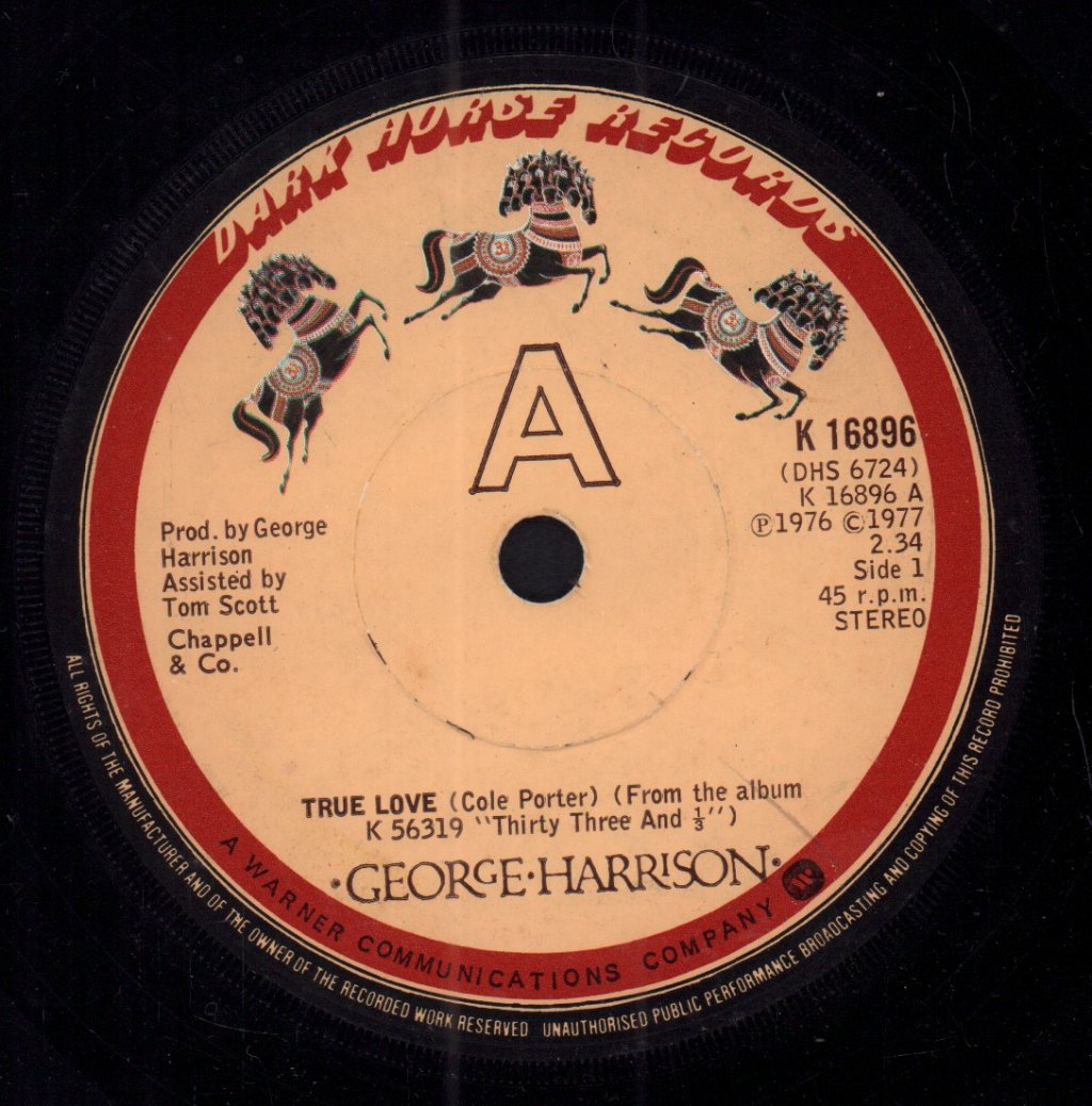 George Harrison - True Love - 7 Inch