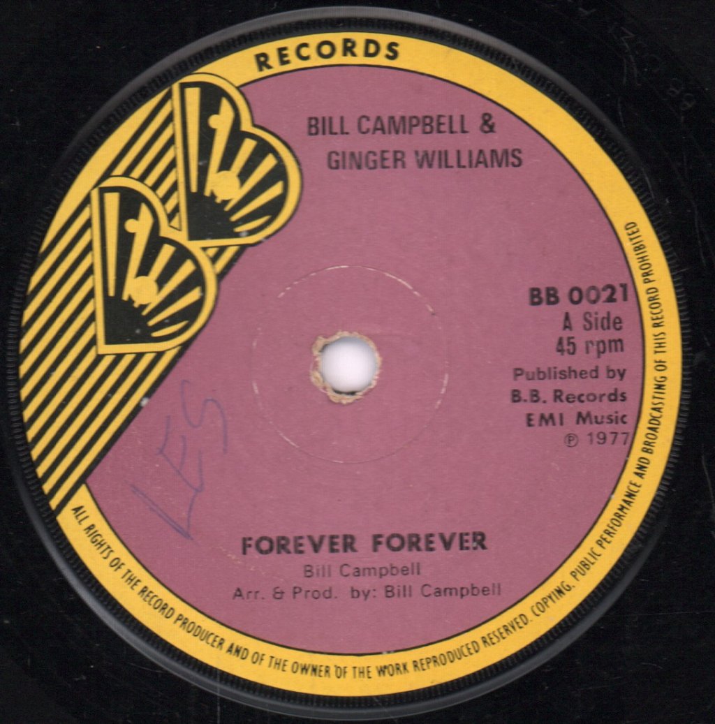 Bill Campbell & Ginger Williams - Forever Forever - 7 Inch