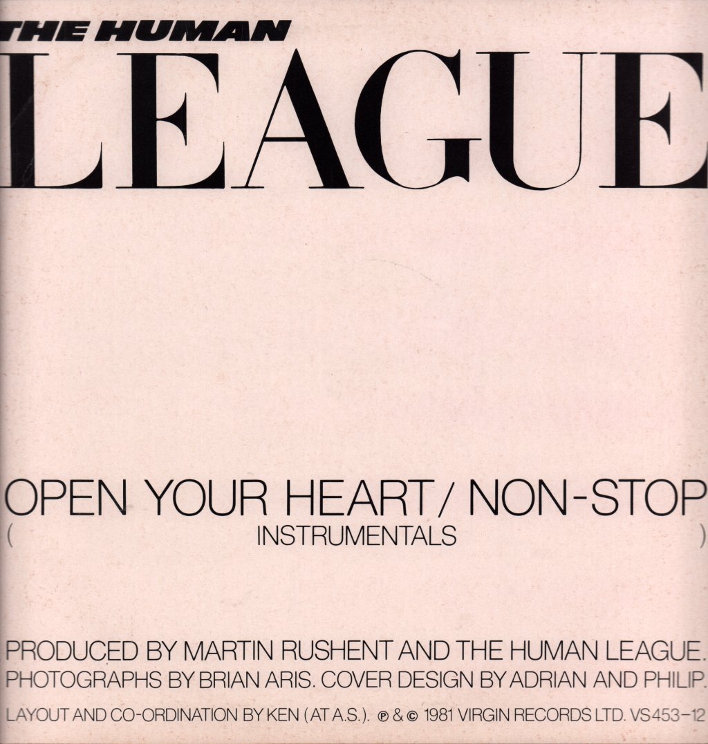 Human League - Open Your Heart - 12 Inch