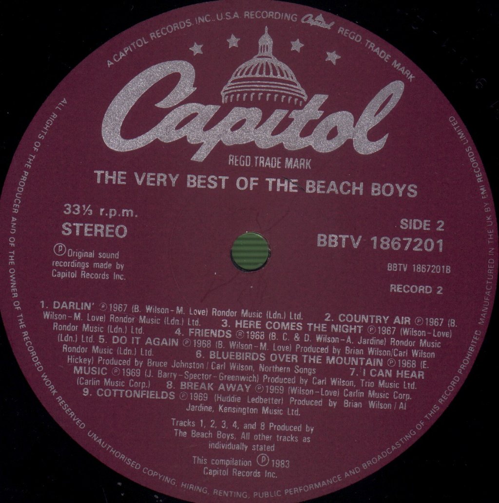 Beach Boys - Very Best Volume 2 - Lp
