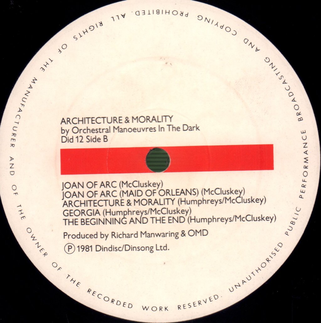 OMD - Architecture And Morality - Lp