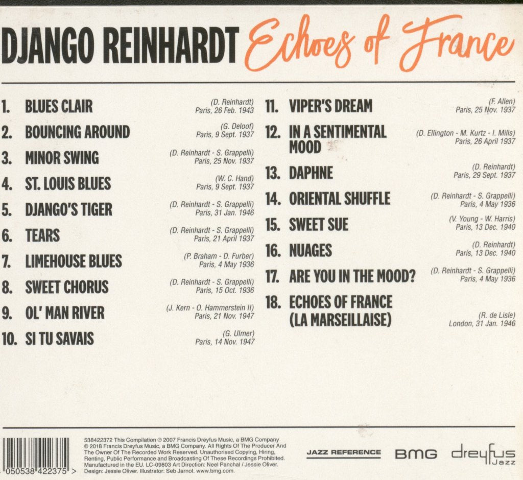 Django Reinhardt - Echoes Of France - Cd