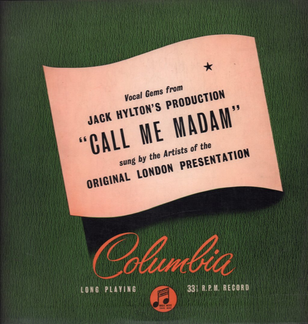 Call Me Madam Original London Cast - Vocal Gems From Jack Hylton's Production - Lp