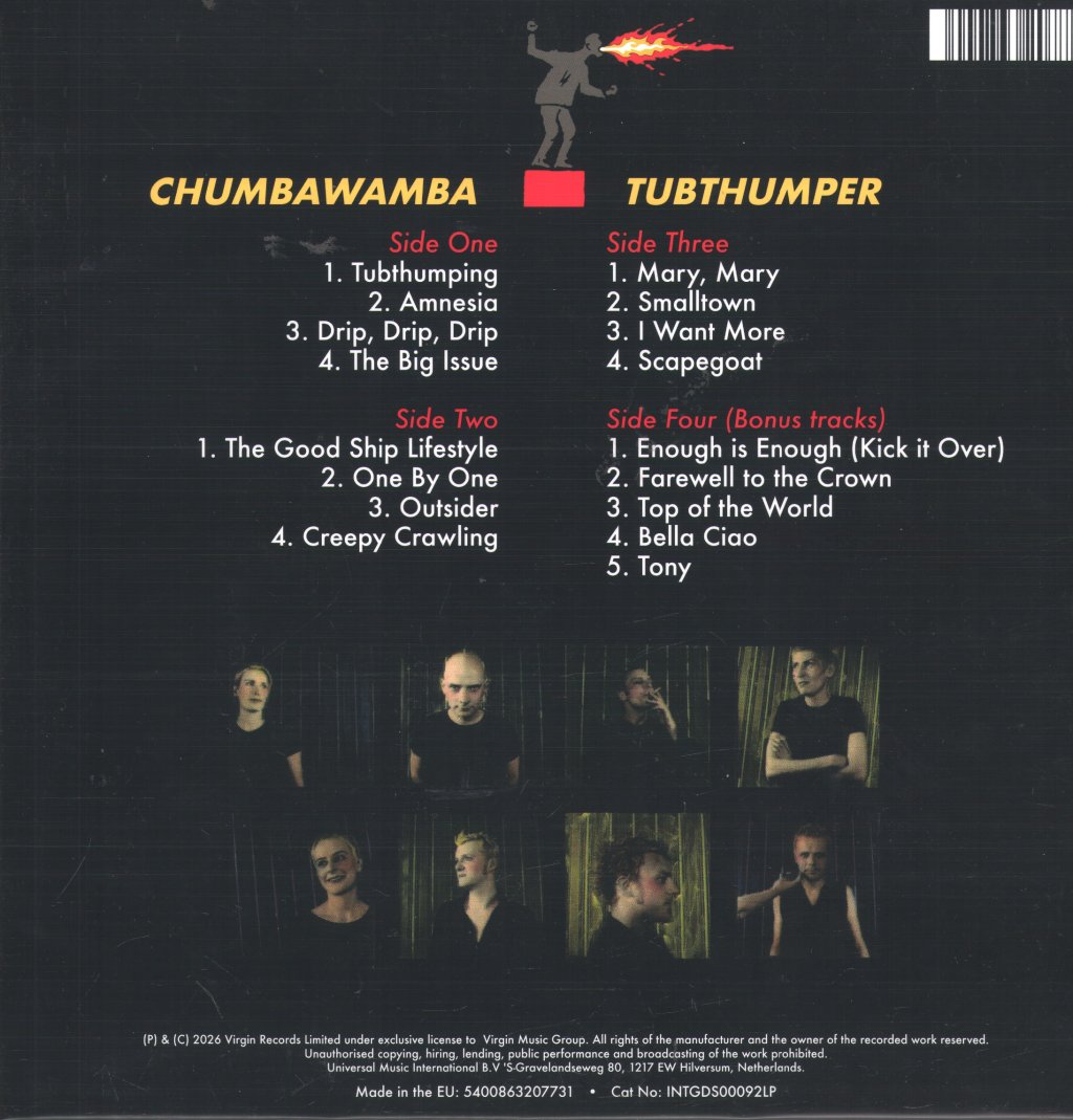 Chumbawamba - Tubthumper - Double Lp