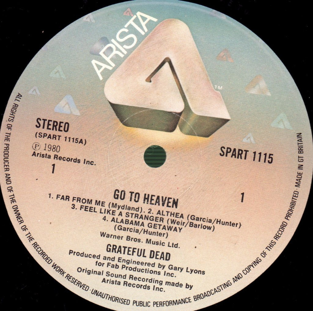 Grateful Dead - Go To Heaven - Lp