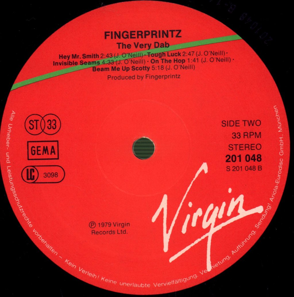Fingerprintz - Very Dab - Lp