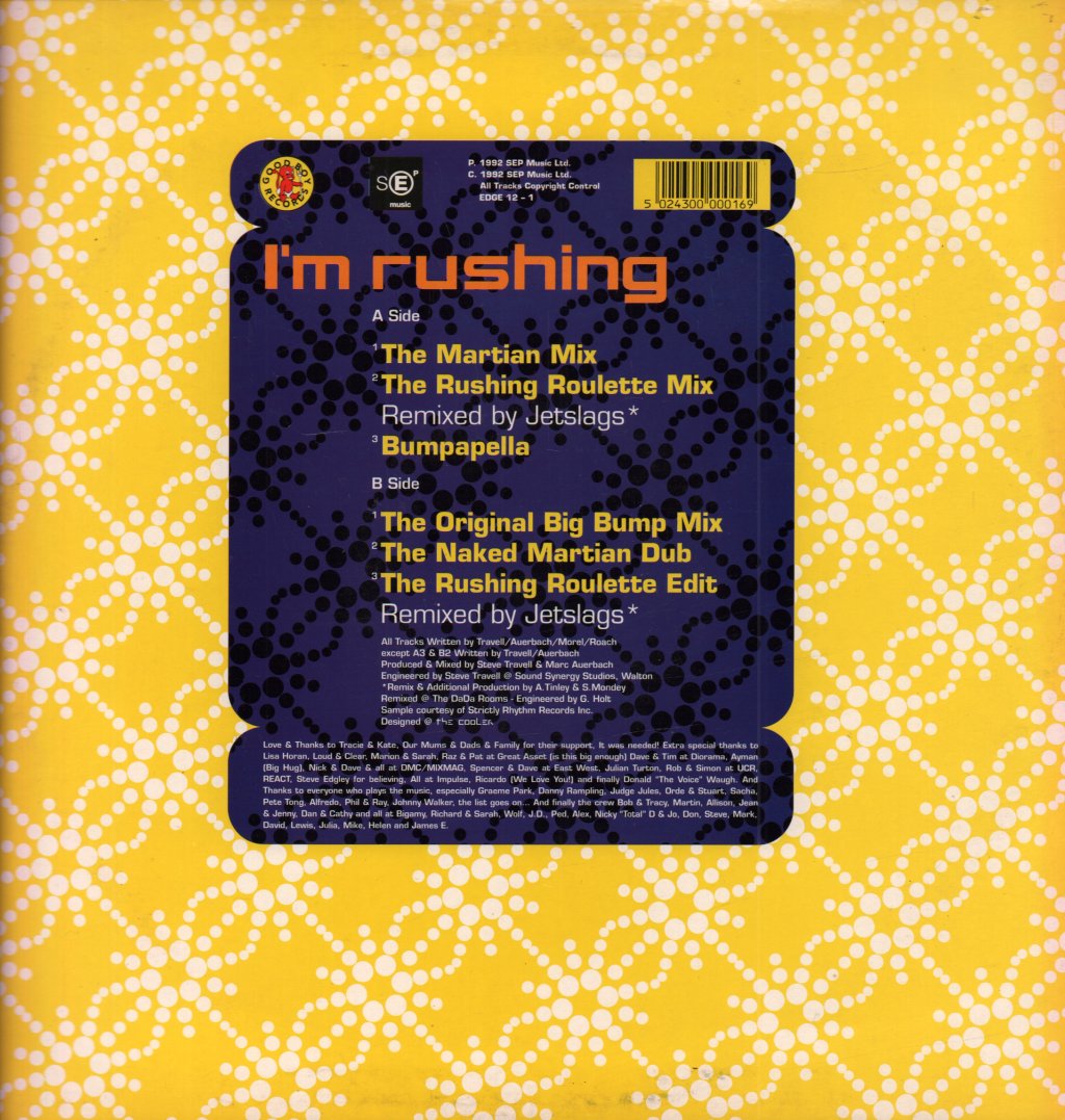 Bump - I'm Rushing - 12 Inch