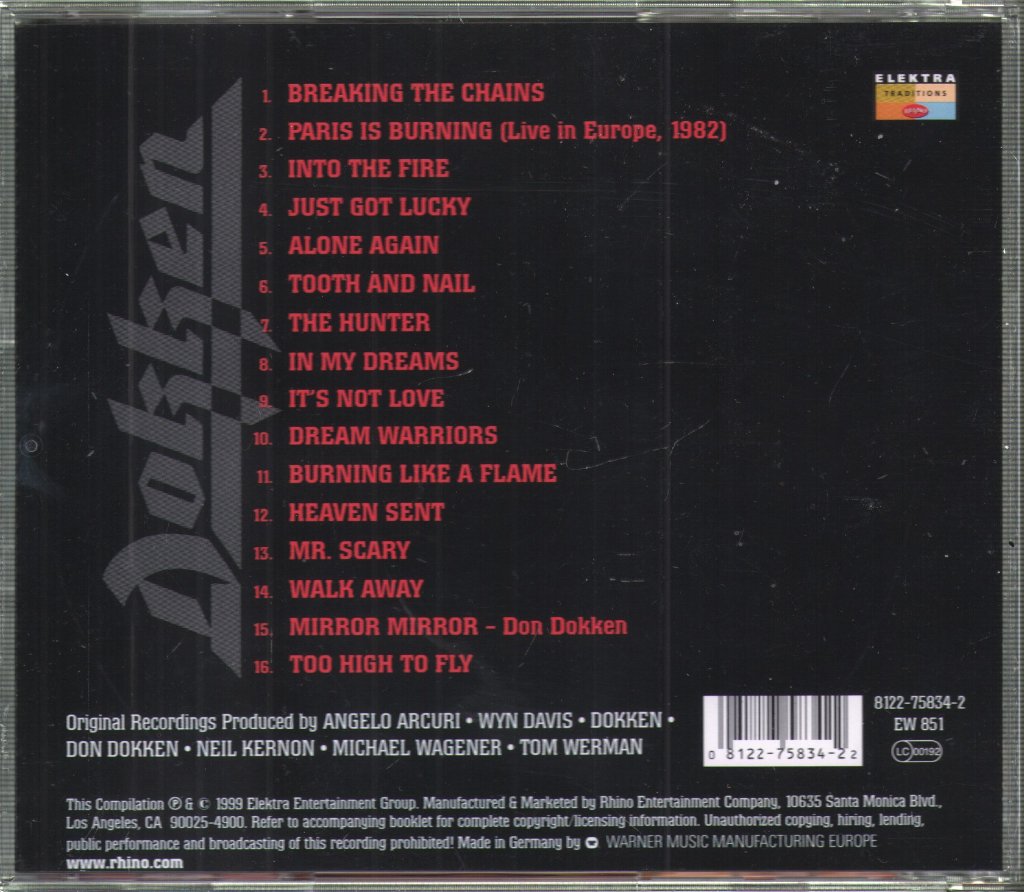 Dokken - Very Best Of - Cd