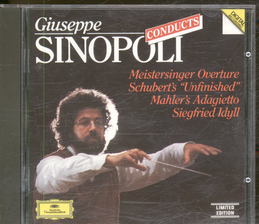 Giuseppe Sinopoli - Sinopoli Conducts Meistersinger Overture / Schubert's "Unfinished" / Mahler's Adagietto / Siegfried Idyll - Cd