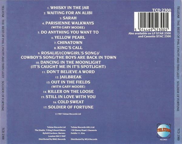 Phil Lynott And Thin Lizzy - Best Of  - Soldier Of Fortune - Cd