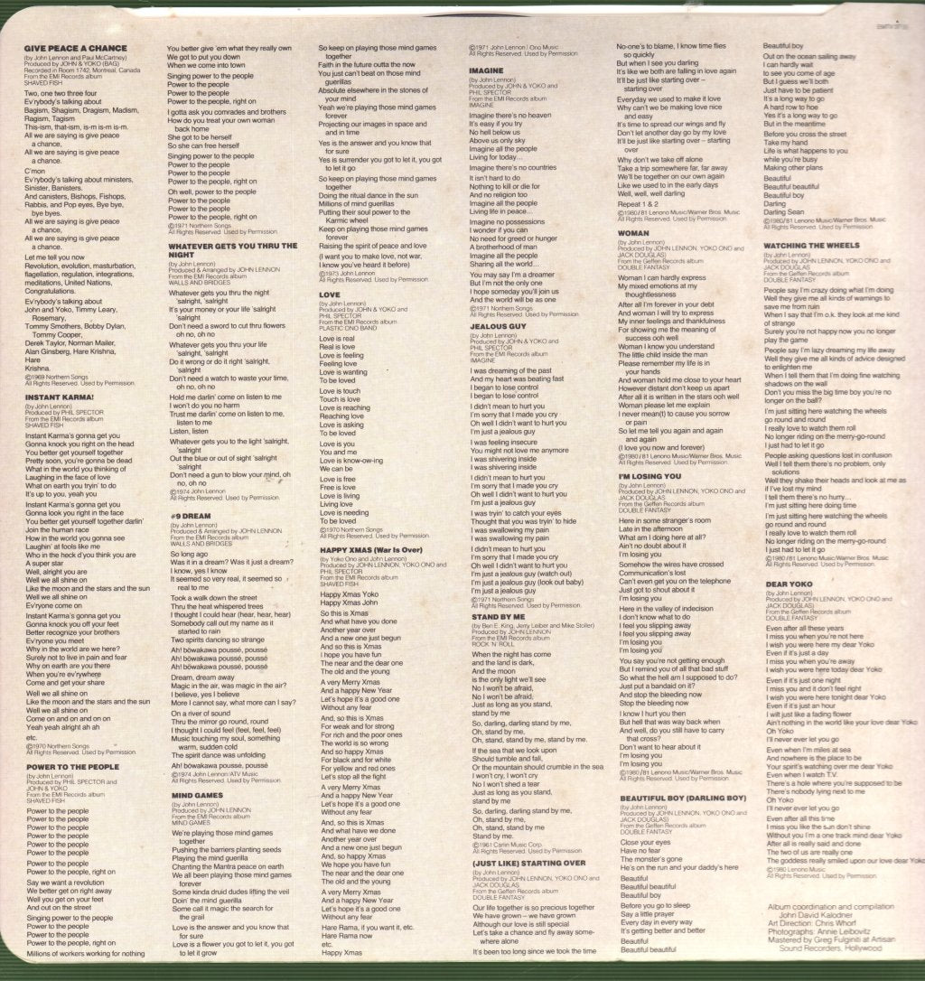 John Lennon - Collection - Lp