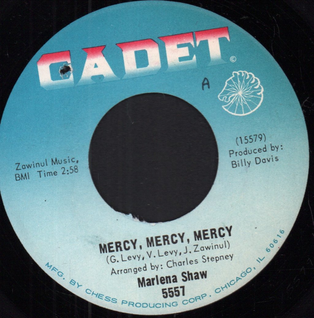 Marlena Shaw - Mercy, Mercy, Mercy / Go Away Little Boy - 7 Inch