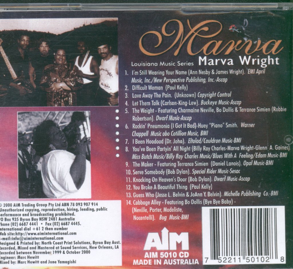 Marva Wright - Marva - Cd