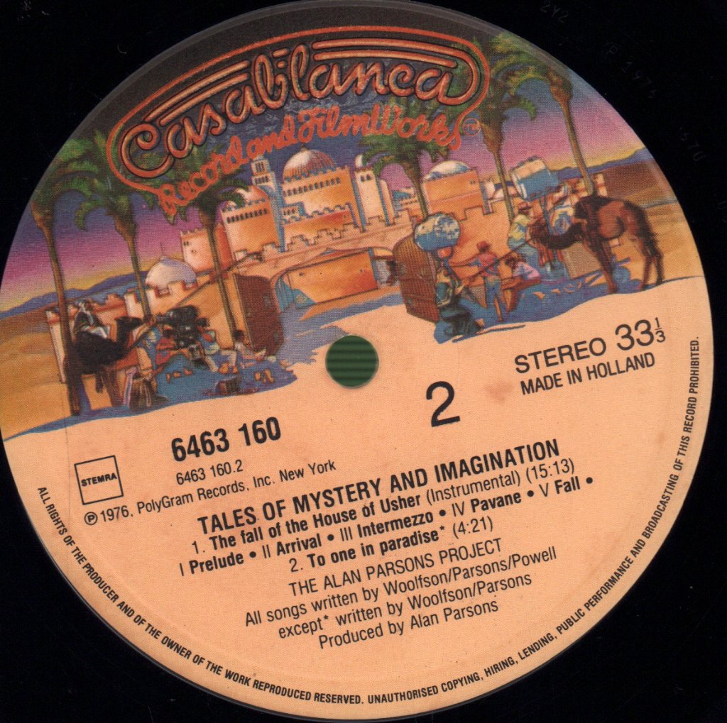 Alan Parsons Project - Tales Of Mystery And Imagination - Lp