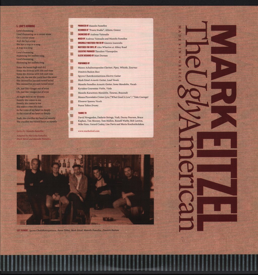 Mark Eitzel - Ugly American - Lp