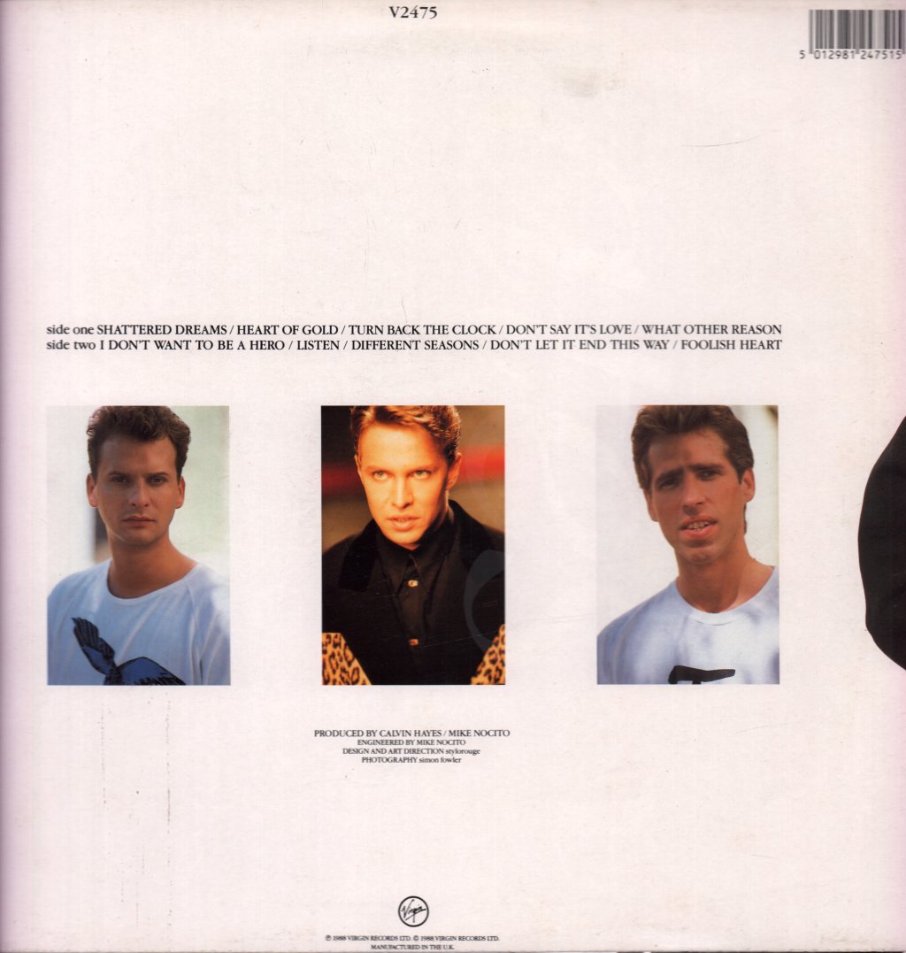 Johnny Hates Jazz - Turn Back The Clock - Lp