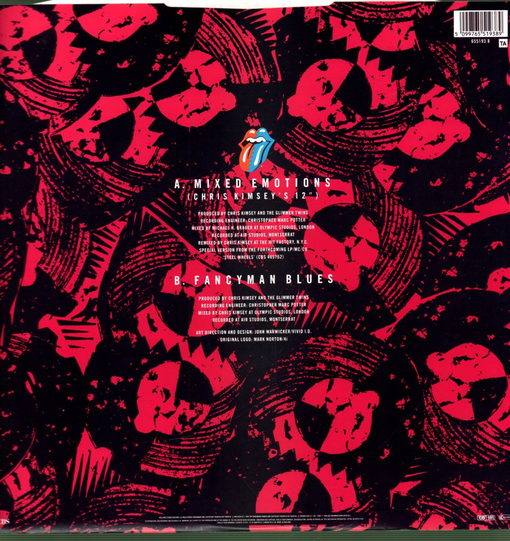 Rolling Stones - Mixed Emotions - 12 Inch
