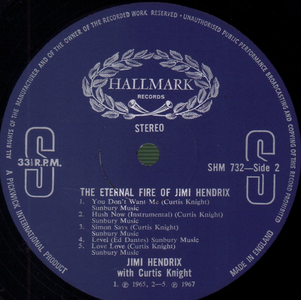 Jimi Hendrix With Curtis Knight - Eternal Fire - Lp