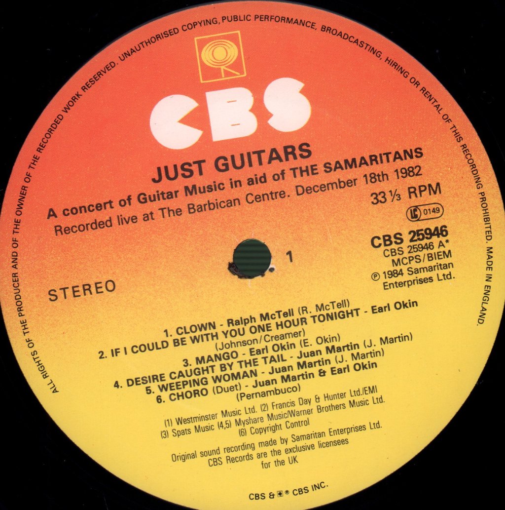 Various Artists - Just Guitars - Lp
