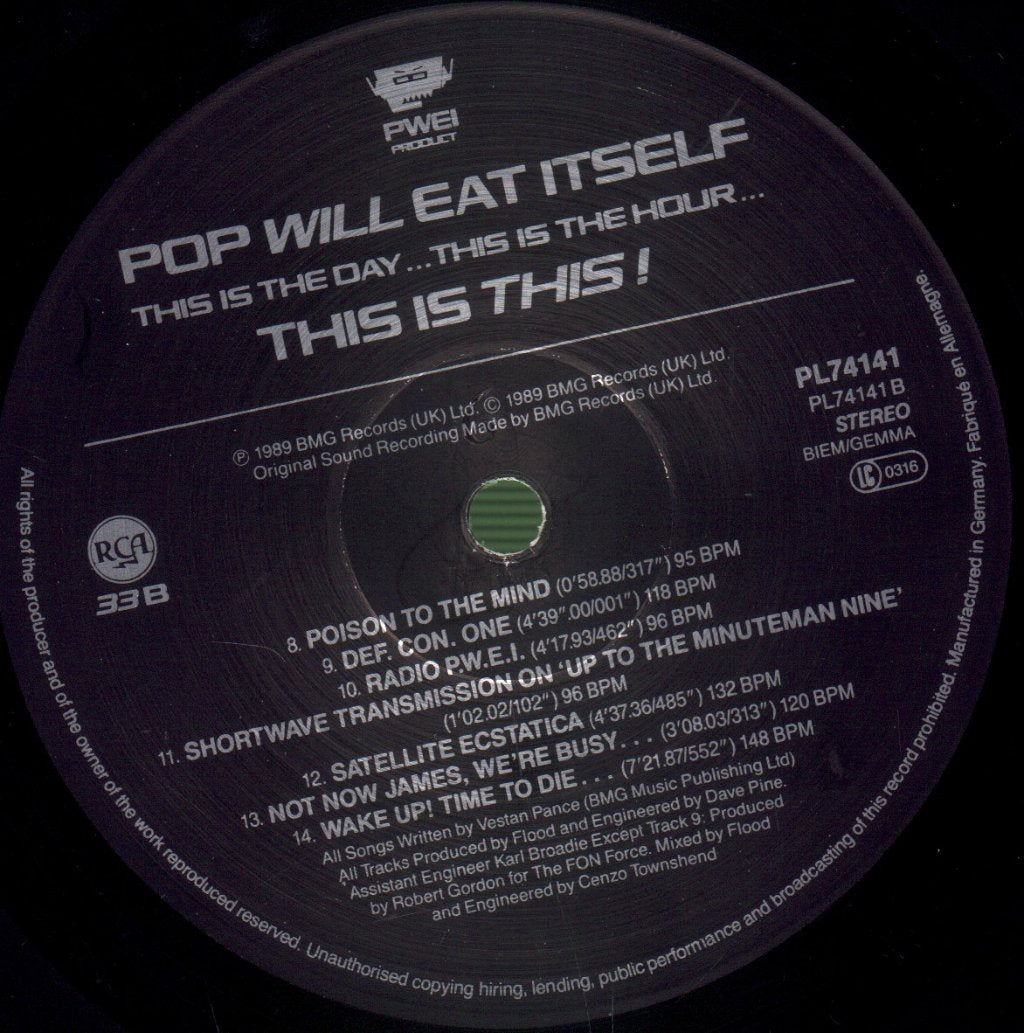 Pop Will Eat Itself - This Is The Day - Lp
