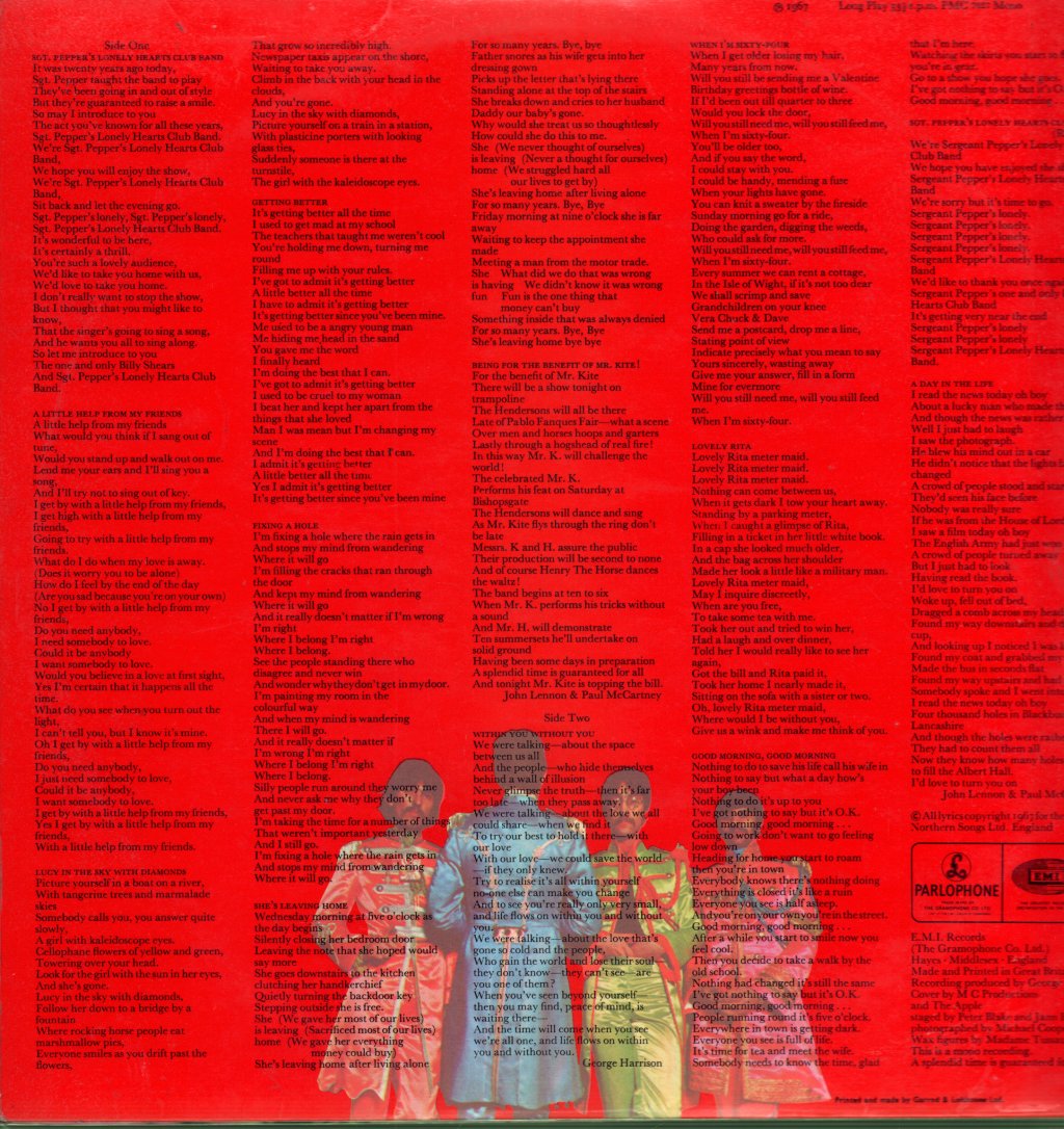 Beatles - Sgt Peppers Lonely Hearts Club Band - Lp