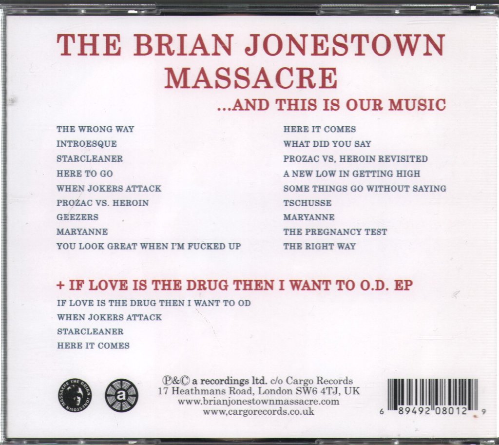 Brian Jonestown Massacre - ...And This Is Our Music - Cd