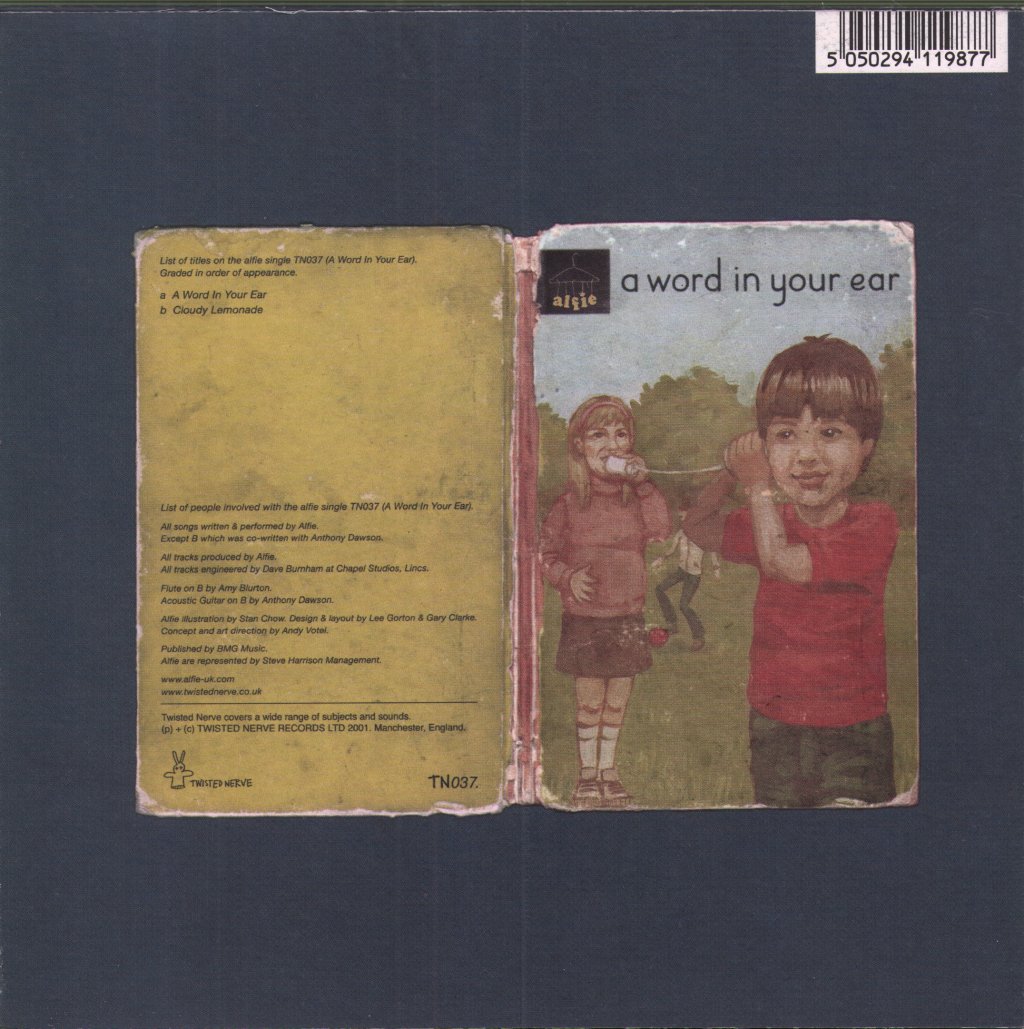 Alfie (Indie Group) - A Word In Your Ear - 7 Inch