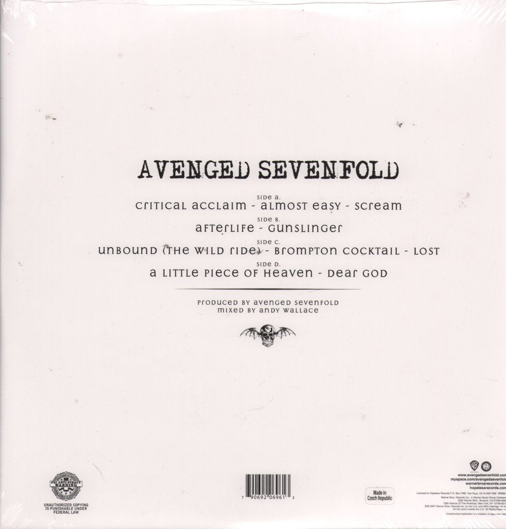 Avenged Sevenfold - Avenged Sevenfold - Double Lp