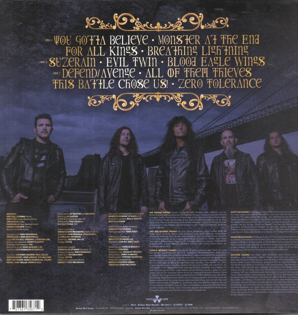 Anthrax - For All Kings - Lp