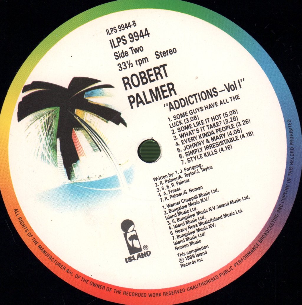 Robert Palmer - Addictions Volume 1 - Lp