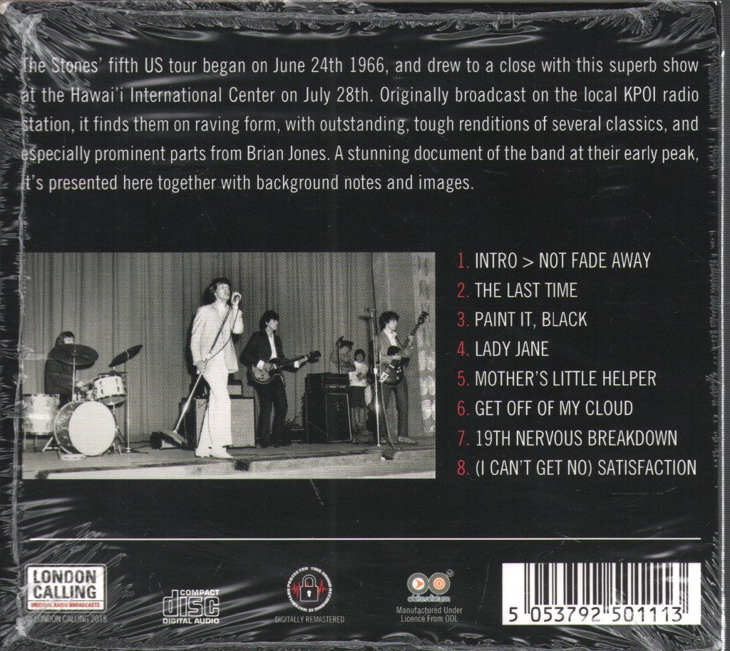 Rolling Stones - Honolulu 1966 - Cd