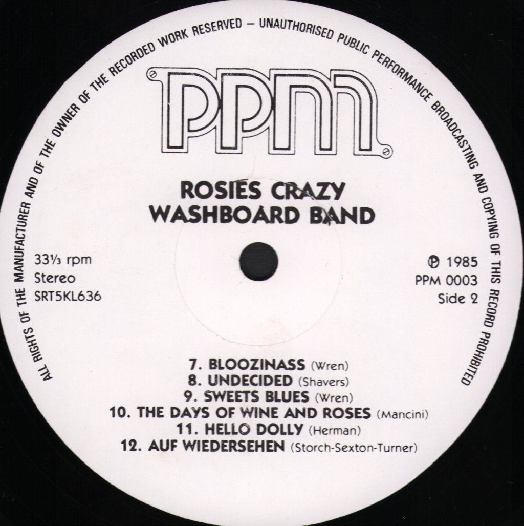 Rosie's Crazy Washboard Band - Rosie's Crazy Washboard Band - Lp