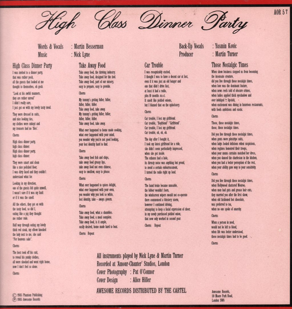 Martin Besserman - High Class Dinner Party - 12 Inch