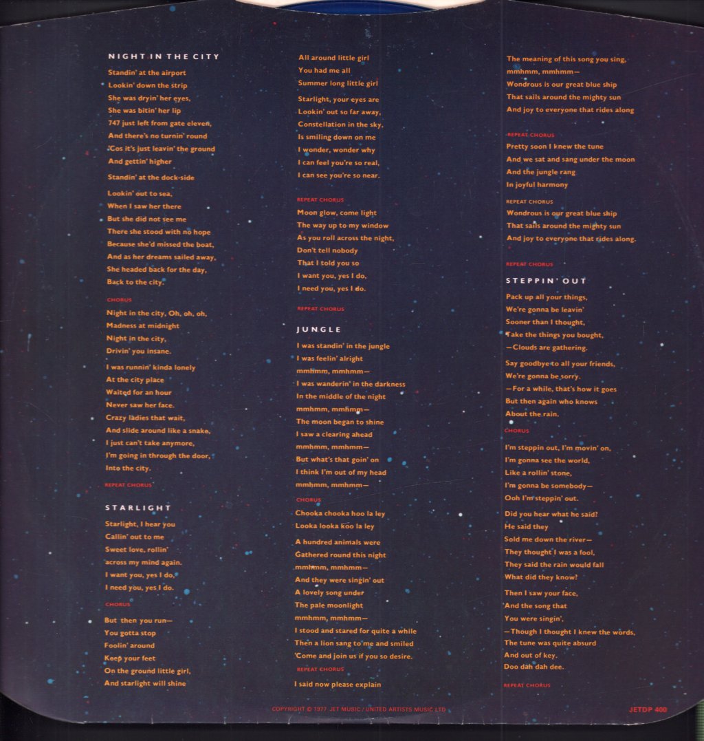 Electric Light Orchestra - Out Of The Blue - Double Lp