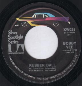 Bobby Vee - Rubber Ball - 7 Inch