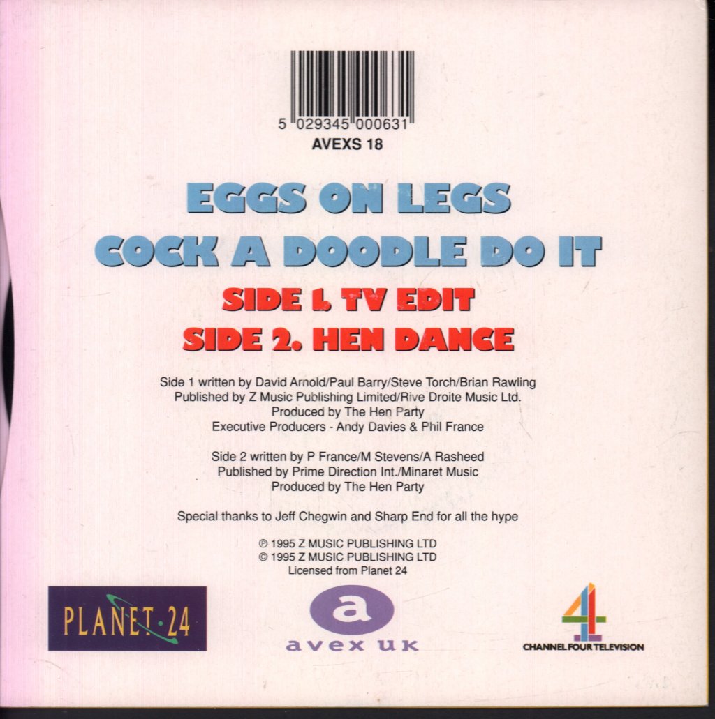 Eggs On Legs - Cock A Doodle Do It - 7 Inch